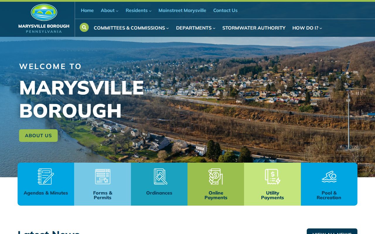 Marysville criminal records official Perry County borough contact page