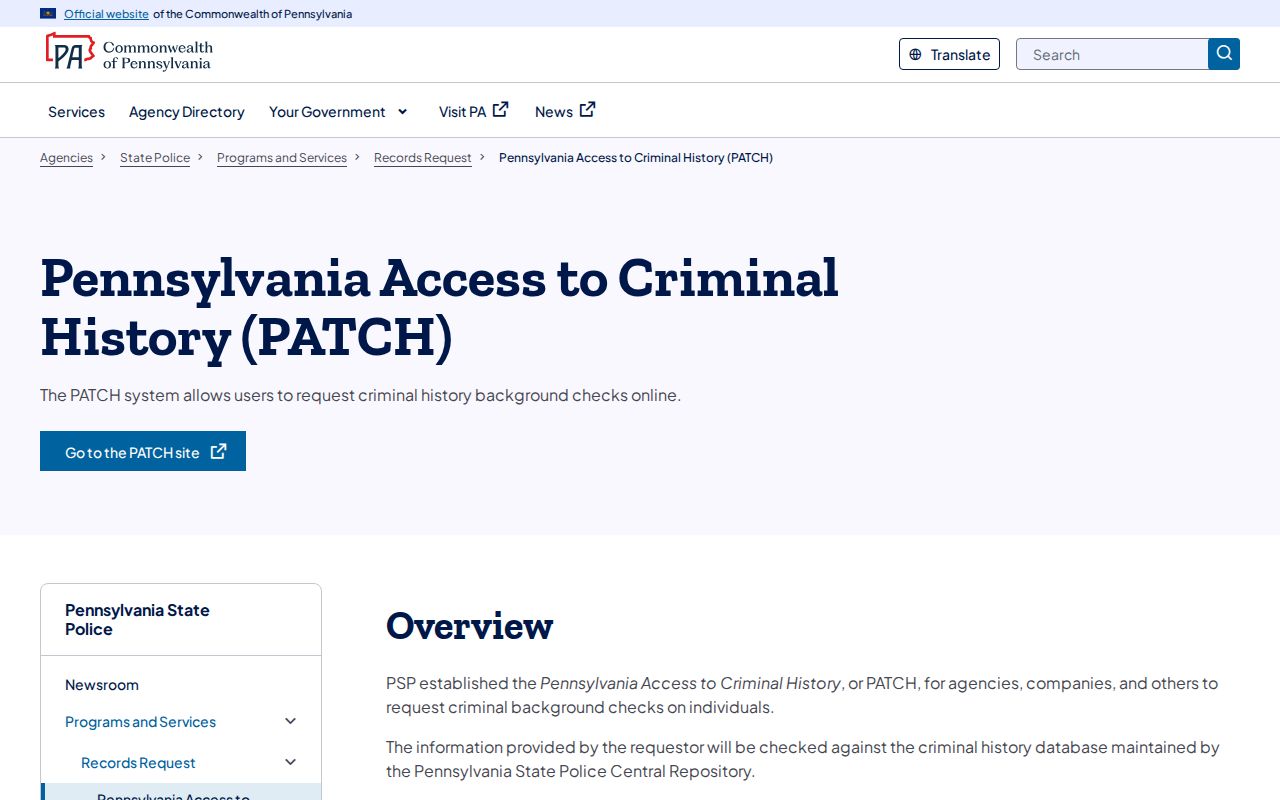 Marysville criminal records and Perry County PATCH overview